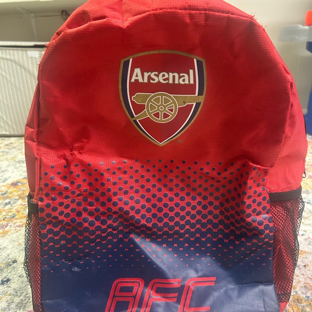 Arsenal Red and Blue Backpack